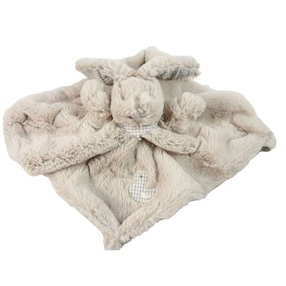 Gingerlilly Australia Bunny Rabbit Lovey Security Blanket Gray Crinkly Ears - Picture 6 of 6